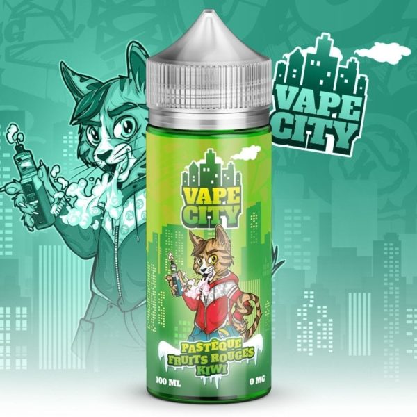 Eliquide Patèque Fruits Rouges Kiwi - Vape City - 100 ml